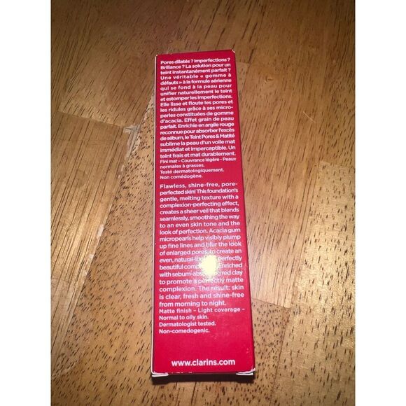 CLARINS Pore Perfecting Matifying Foundation, 1 oz. Nude amber - Picture 8 of 8